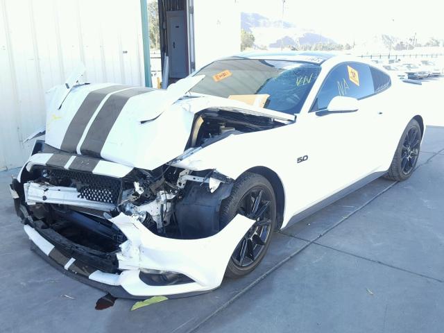 1FA6P8CF7G5225930 - 2016 FORD MUSTANG GT WHITE photo 2