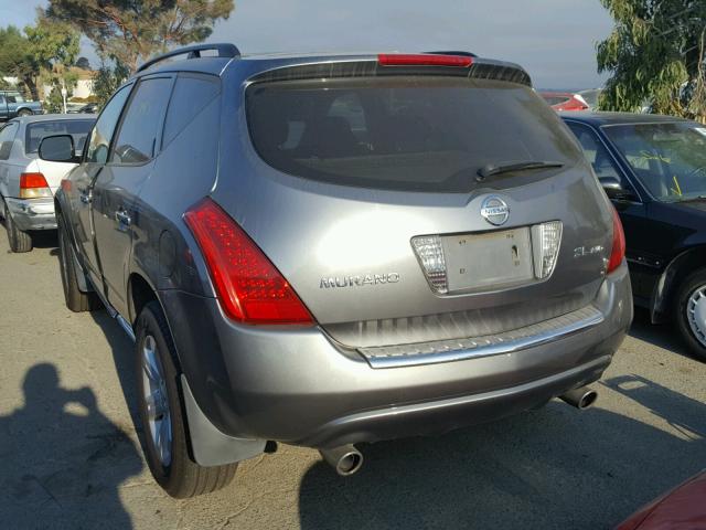 JN8AZ08W87W617046 - 2007 NISSAN MURANO GRAY photo 3