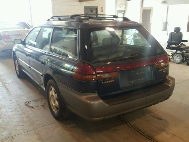 4S3BG6858V7620665 - 1997 SUBARU LEGACY OUT BLUE photo 3