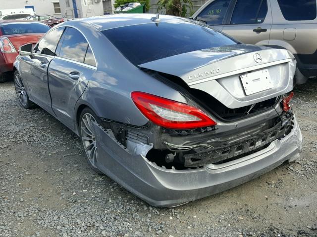 WDDLJ7DB8EA094697 - 2014 MERCEDES-BENZ CLS 550 GRAY photo 3