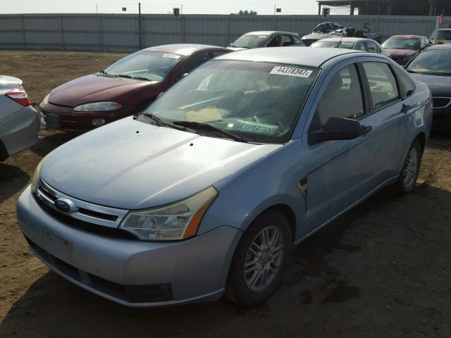 1FAHP35N68W179177 - 2008 FORD FOCUS SE BLUE photo 2