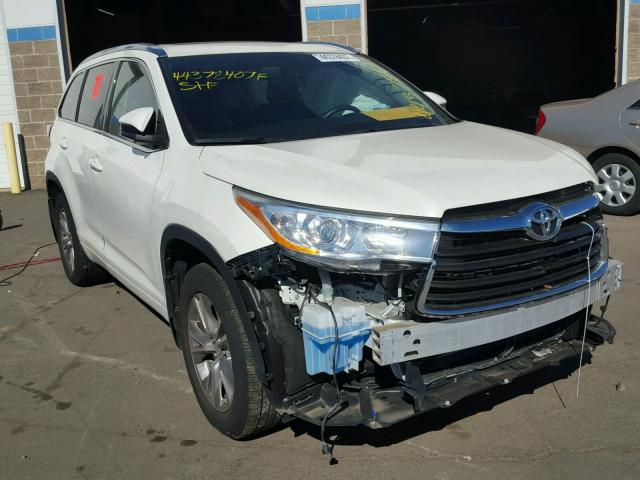 5TDJKRFH8ES054103 - 2014 TOYOTA HIGHLANDER WHITE photo 1