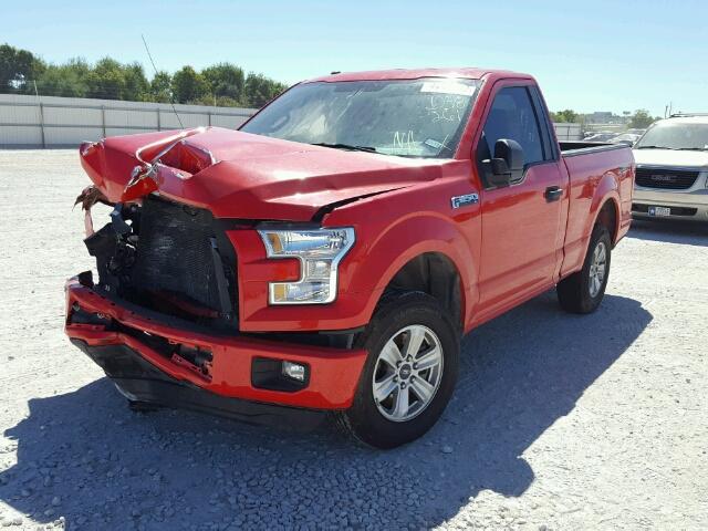 1FTMF1C89GKD38261 - 2016 FORD F150 RED photo 2