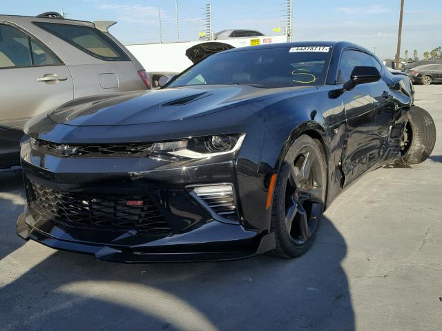 1G1FH1R70G0190829 - 2016 CHEVROLET CAMARO SS BLACK photo 2