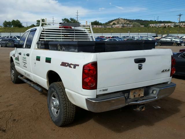 3D7KS28D78G228404 - 2008 DODGE RAM 2500 S Սպիտակ լուսանկար 3