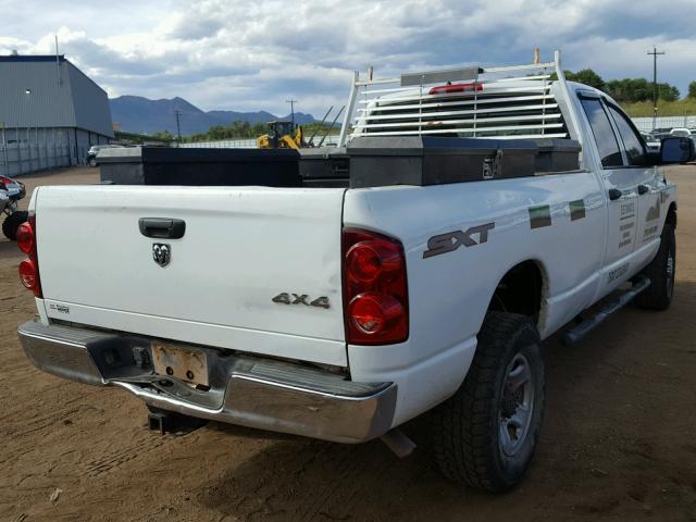 3D7KS28D78G228404 - 2008 DODGE RAM 2500 S Սպիտակ լուսանկար 4