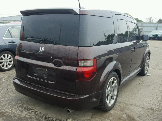 5J6YH18948L011785 - 2008 HONDA ELEMENT SC BURGUNDY photo 4