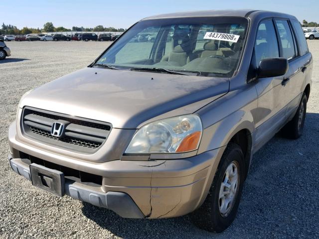 2HKYF18113H589524 - 2003 HONDA PILOT LX TWO TONE photo 2