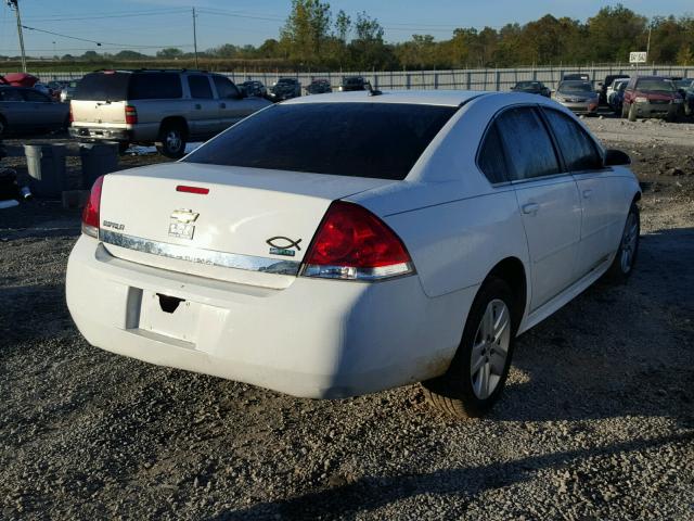 2G1WA5EK2B1233859 - 2011 CHEVROLET IMPALA LS WHITE photo 4