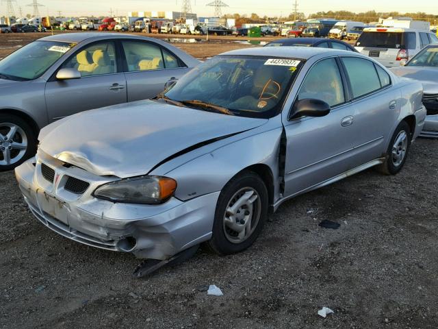 1G2NE52E55M101391 - 2005 PONTIAC GRAND AM S SILVER photo 2