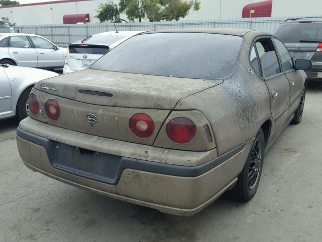 2G1WF52E929164122 - 2002 CHEVROLET IMPALA GOLD photo 4