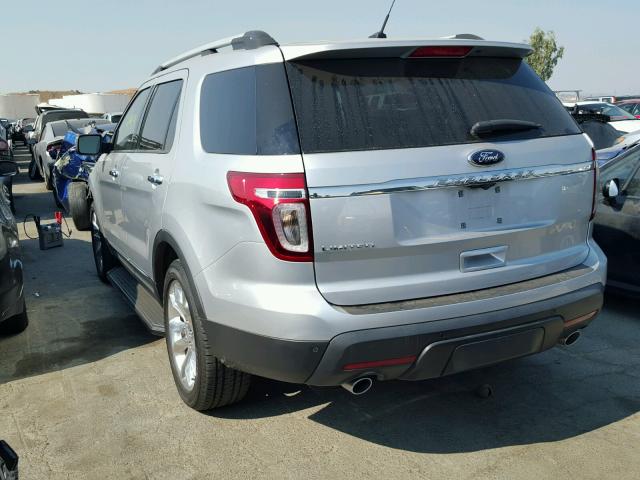 1FM5K7F81DGA99488 - 2013 FORD EXPLORER L SILVER photo 3