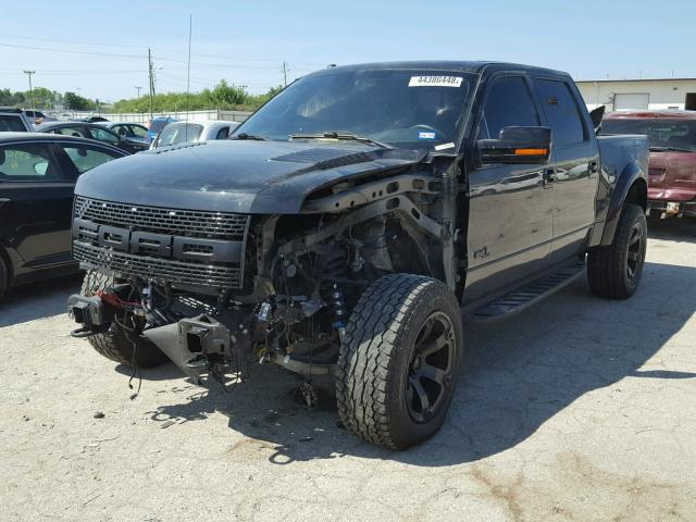 1FTFW1R66EFB95144 - 2014 FORD F150 SVT R BLACK photo 2