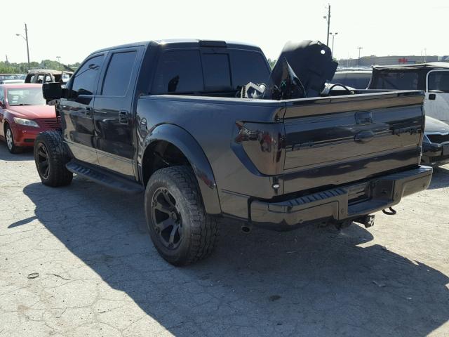 1FTFW1R66EFB95144 - 2014 FORD F150 SVT R BLACK photo 3