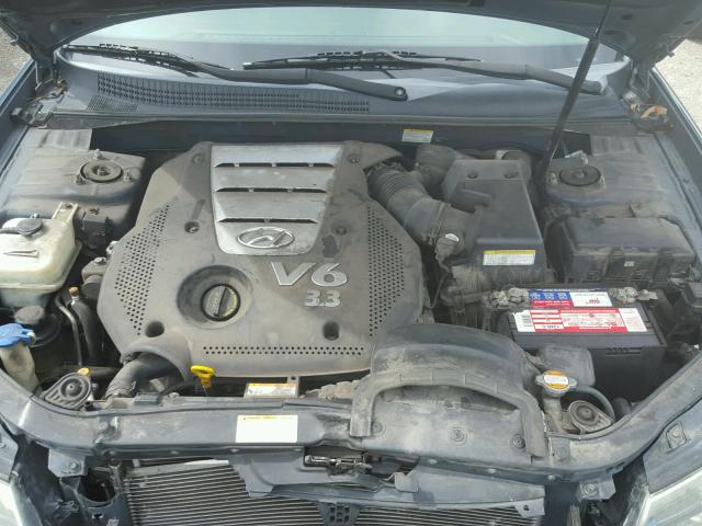 5NPEU46F46H068956 - 2006 HYUNDAI SONATA BLUE photo 7