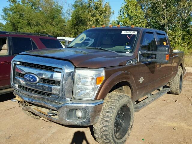 1FT7W2BT1BEB12537 - 2011 FORD F250 SUPER BROWN photo 2