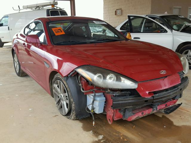 KMHHM66D58U276985 - 2008 HYUNDAI TIBURON GS RED photo 1