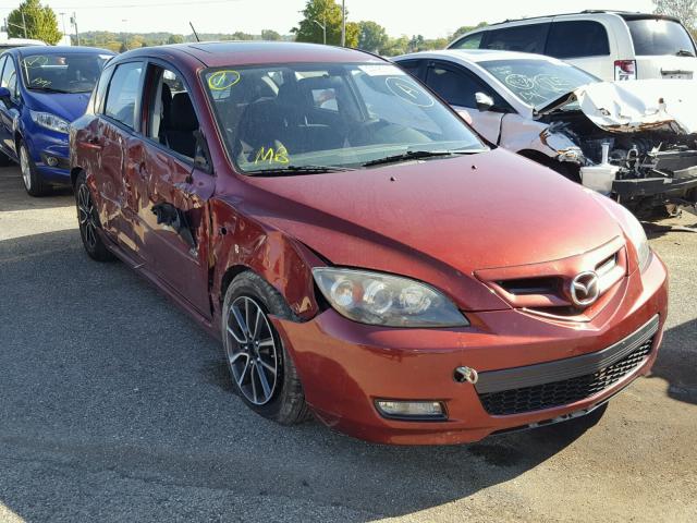 JM1BK343681150533 - 2008 MAZDA 3 HATCHBAC MAROON photo 1