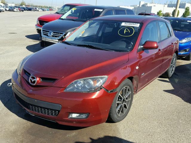 JM1BK343681150533 - 2008 MAZDA 3 HATCHBAC MAROON photo 2