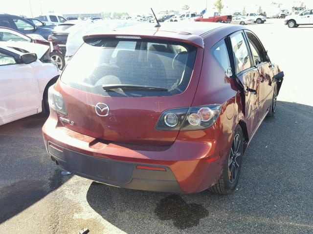 JM1BK343681150533 - 2008 MAZDA 3 HATCHBAC MAROON photo 4