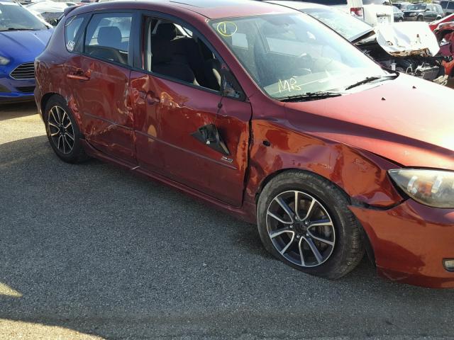 JM1BK343681150533 - 2008 MAZDA 3 HATCHBAC MAROON photo 9