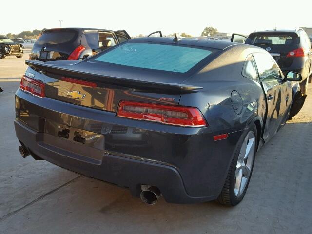 2G1FD1E35F9164536 - 2015 CHEVROLET CAMARO LT GRAY photo 4