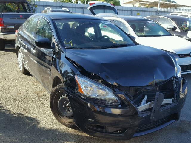 3N1AB7AP7EL656499 - 2014 NISSAN SENTRA S BLACK photo 1