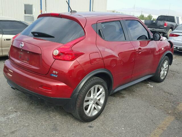 JN8AF5MR3CT112503 - 2012 NISSAN JUKE S/SV/ RED photo 4