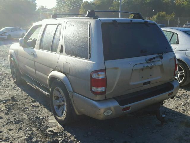 JN8DR09Y73W807461 - 2003 NISSAN PATHFINDER GOLD photo 3