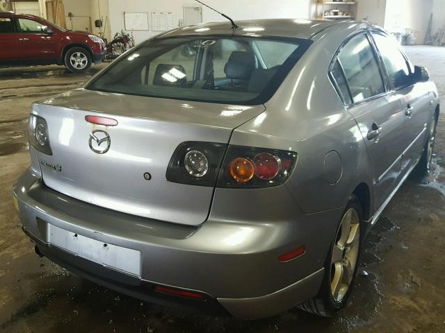 JM1BK323261406425 - 2006 MAZDA 3 S GRAY photo 4