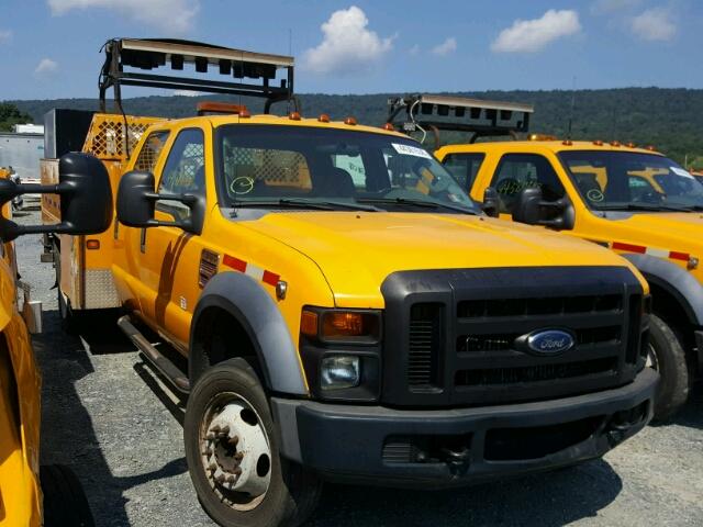 1FDAW56RX8EC18978 - 2008 FORD F550 SUPER YELLOW photo 1