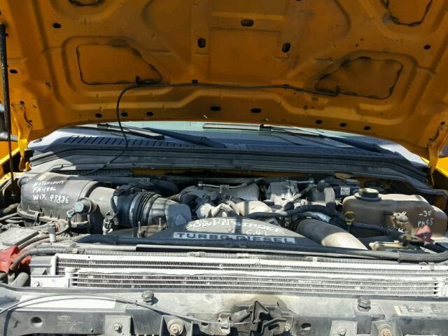 1FDAW56RX8EC18978 - 2008 FORD F550 SUPER YELLOW photo 7