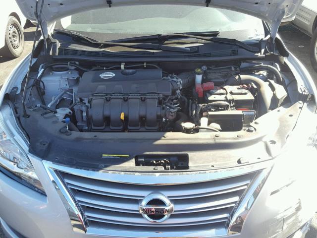 3N1AB7AP3FL641581 - 2015 NISSAN SENTRA S SILVER photo 7