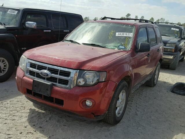 1FMCU03789KA93132 - 2009 FORD ESCAPE XLT RED photo 2