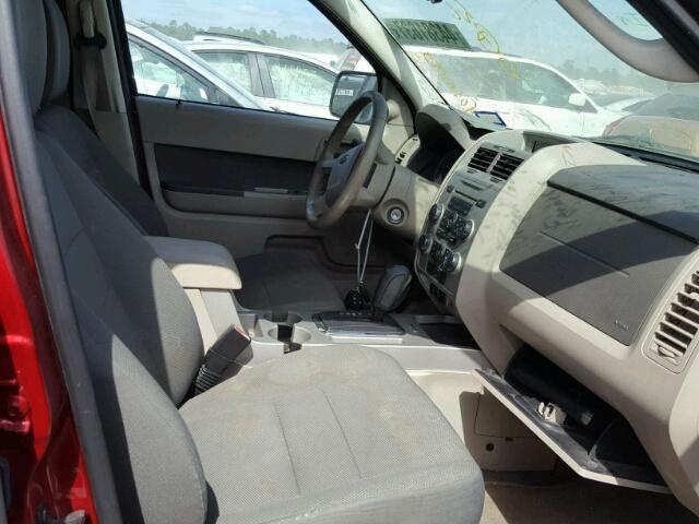 1FMCU03789KA93132 - 2009 FORD ESCAPE XLT RED photo 5