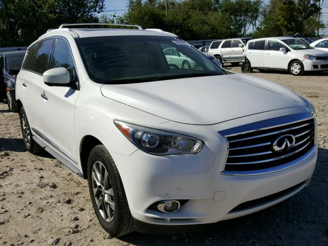 5N1AL0MN5DC336843 - 2013 INFINITI JX35 WHITE photo 1