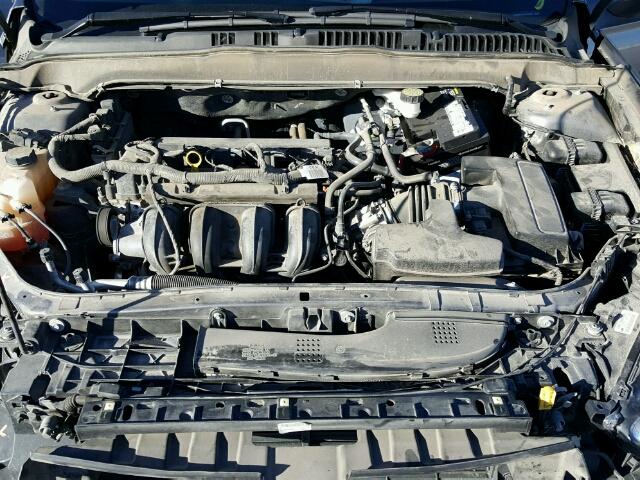 3FA6P0H72ER354669 - 2014 FORD FUSION SE GRAY photo 7