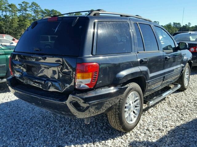 1J8GW58J43C591582 - 2003 JEEP GRAND CHER BLACK photo 4