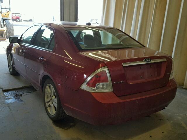 3FAHP08Z09R122331 - 2009 FORD FUSION SEL RED photo 3