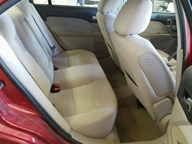3FAHP08Z09R122331 - 2009 FORD FUSION SEL RED photo 6