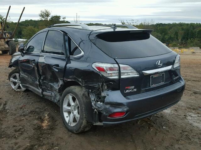 2T2BK1BA1AC068194 - 2010 LEXUS RX 350 GRAY photo 3