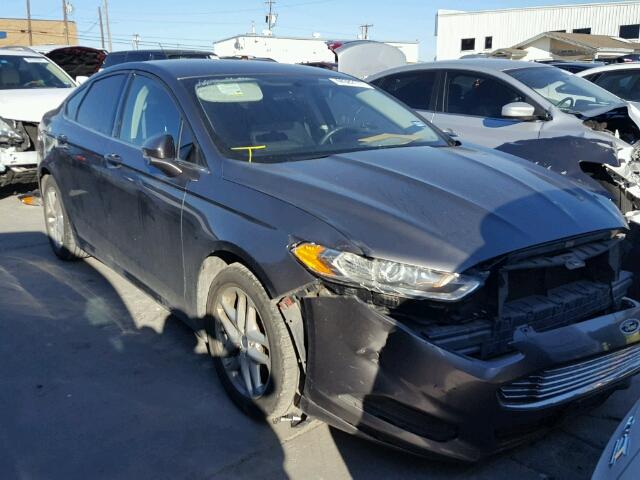 3FA6P0HR8DR158980 - 2013 FORD FUSION SE GRAY photo 1