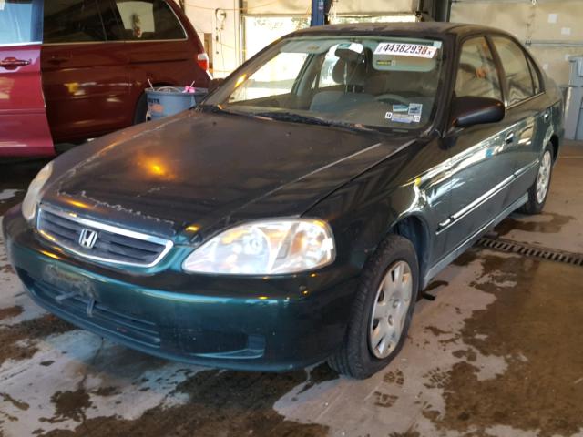 2HGEJ6610YH536736 - 2000 HONDA CIVIC BASE 绿色 照片 2
