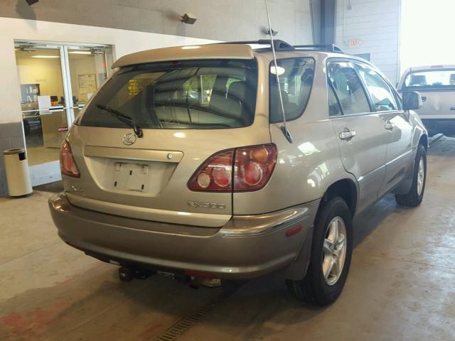 JT6HF10U9X0082659 - 1999 LEXUS RX 300 BEIGE photo 4