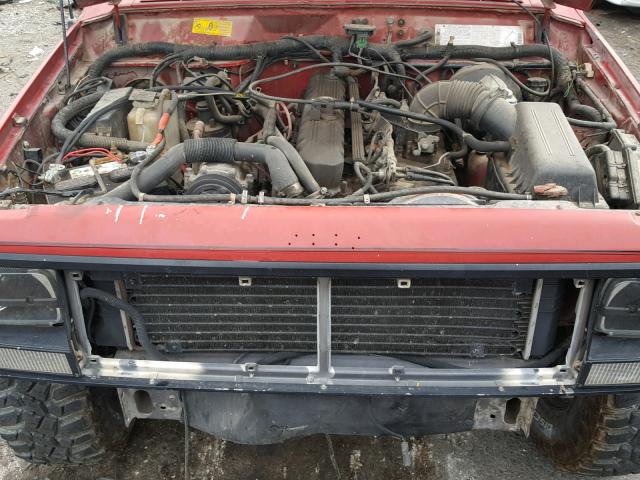 1J4FJ88S4NL254600 - 1992 JEEP CHEROKEE S RED photo 7