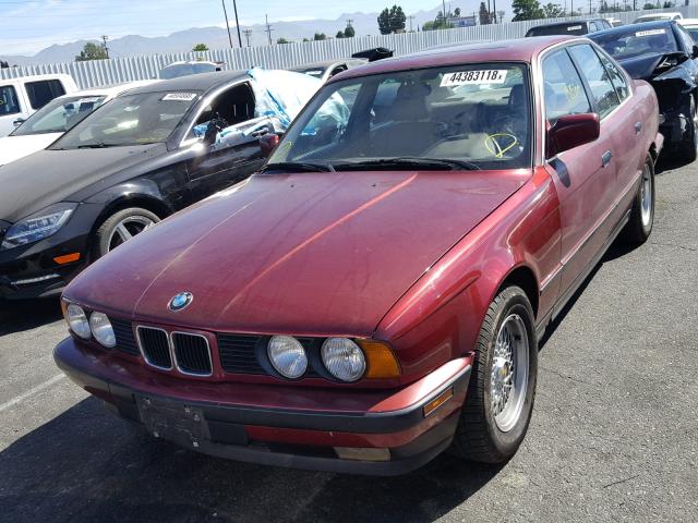 WBAHD2319MBF69995 - 1991 BMW 535 I AUTO RED photo 2