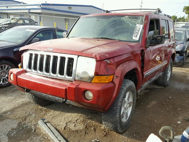 1J8HG58276C295907 - 2006 JEEP COMMANDER ბურგუნდია ფოტო 2