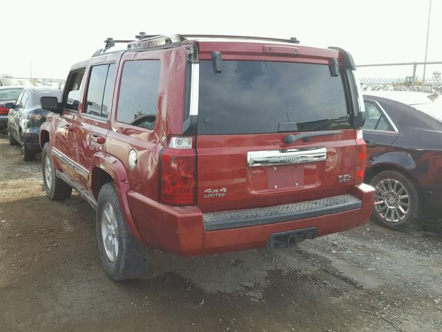 1J8HG58276C295907 - 2006 JEEP COMMANDER ბურგუნდია ფოტო 3