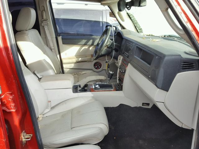 1J8HG58276C295907 - 2006 JEEP COMMANDER ბურგუნდია ფოტო 5