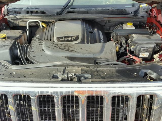 1J8HG58276C295907 - 2006 JEEP COMMANDER ბურგუნდია ფოტო 7